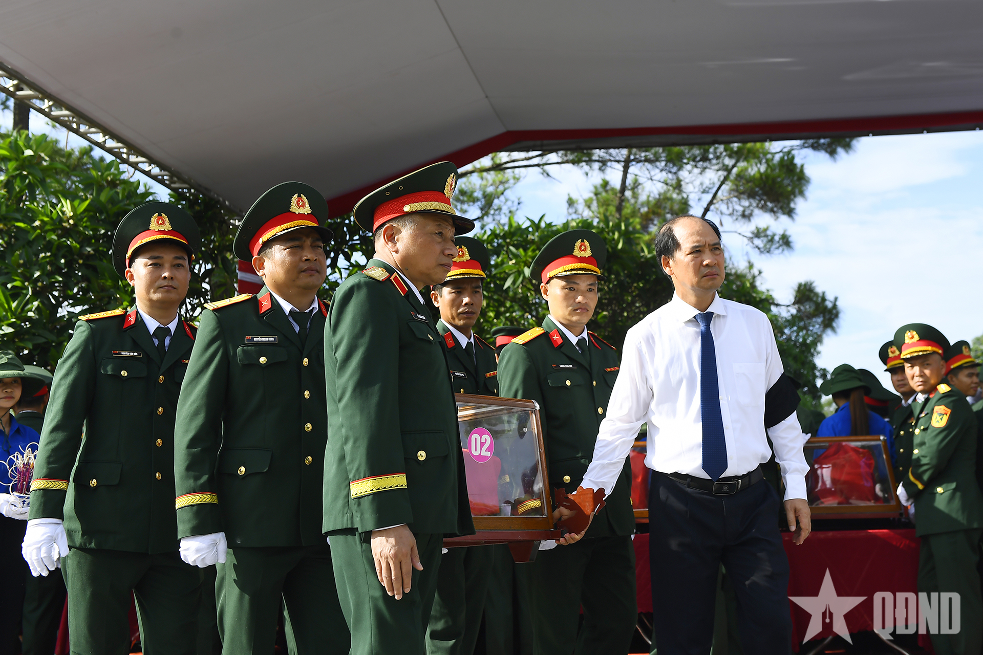 Nghệ An: Truy điệu, an táng 80 hài cốt liệt sĩ Quân tình nguyện, chuyên gia Việt Nam hy sinh tại Lào